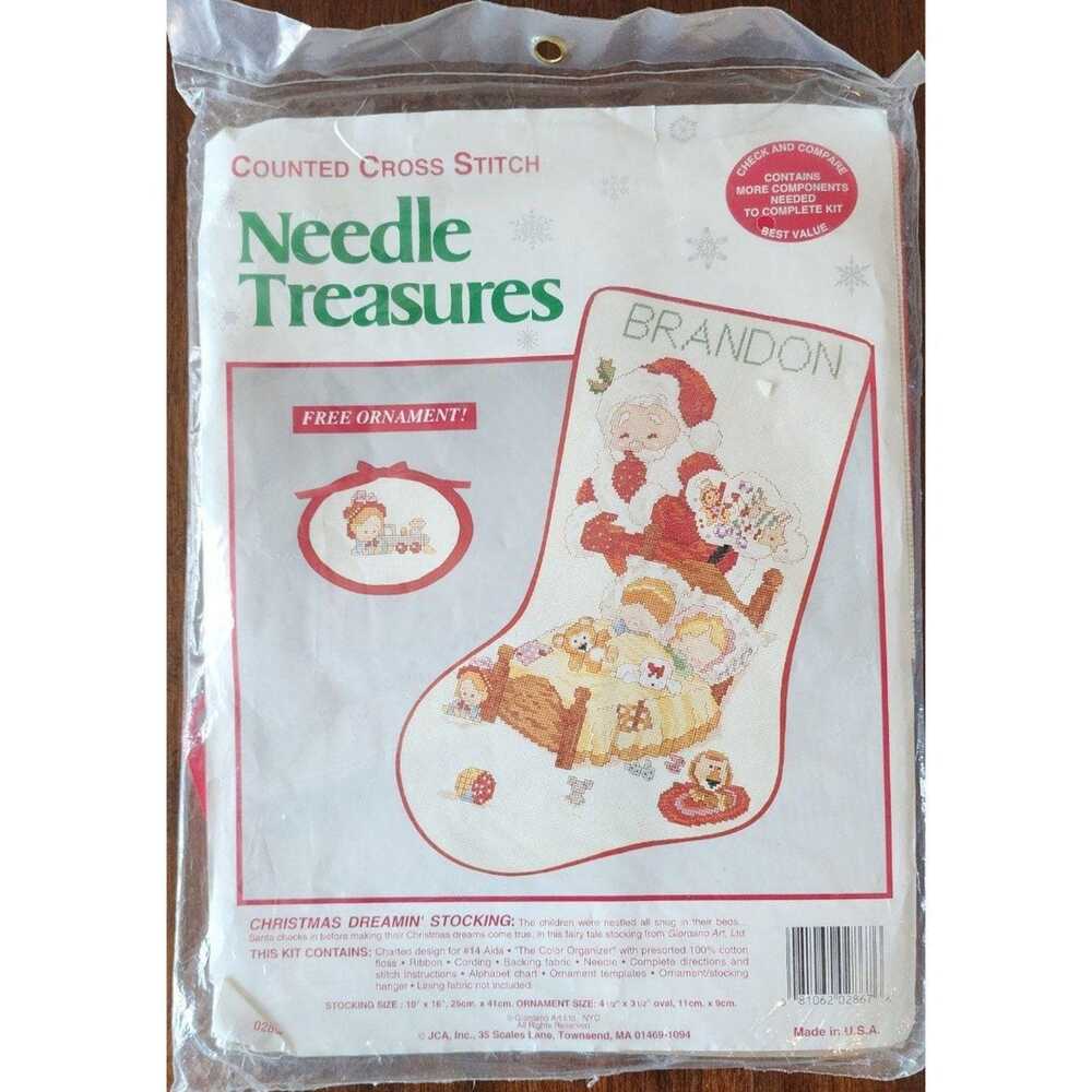 Vintage Needle Treasures Christmas Dreamin' Stocking Cross Stitch Kit 02867